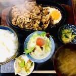 Irimasushokudou - ガーリック豚バラ焼き定食