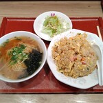 中華料理 華龍 - 五目焼飯+ミニラーメン（780円）