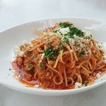 Dog Dept Garden Karuizawa Ten - 相方のオーダー　豚バラとタマネギのトマトソース　セットで」１５００円