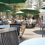 ドッグデプトガーデン - テラス席　ほとんどの方がこちらで食事､皆ワンコ連れです