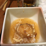 鳴子ホテル - あみたけのおろし和え。私はお初のメニューです。