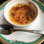 鳴子ホテル - 焼きたてクリームブリュレ。