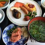 鳴子ホテル - ネギトロ。しじみ汁。