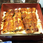 田舎庵 - 鰻重竹3,800円。これなら梅4,600円でも良かったかな？という量でした。物価上昇を実感します