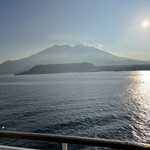 Sakurajima Feri - 船からは桜島がしっかり見える