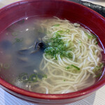 佐渡廻転寿司 弁慶 万代シティ店 - しじみラーメン