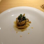 RISTORANTE IL NODO - ⑧タリアテッレ、12ヶ月のアマゴ、芹、葉大根