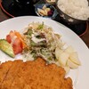創食ダイニング 庵里 - ピーチポークロースカツ定食¥1280。ご飯「多め」柔らかカツで美味しい(≧∀≦)