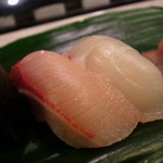 すし処 黒門寿恵廣 - ハマチと鯛