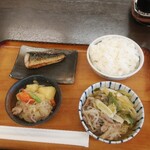 Saisai Shokudou - 塩鯖、肉じゃが、豚すき、ご飯大