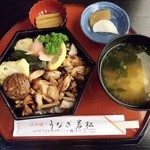 うなぎ若松 - とり重900円