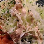 居酒屋さのや - とんかつ付け合せキャベツ