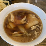 麦屋 - 半熟玉子天付き肉汁うどん（大）肉汁アップ