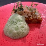 カーサ・デル・チーボ - 菱蟹のラザニア セロリのスキューマとともに