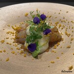 カーサ・デル・チーボ - ボタン海老のマリナートに長芋のすり卸し