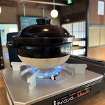 古民家カフェ 365nichi - 全てのランチメニューに土鍋ご飯が付きます