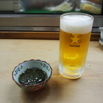Hanabusa Zushi - もずく酢 ＆ 生ビール