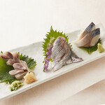 寿司 う月 - 光り物三種刺身