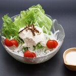 寿司 う月 - 自家製豆乳豆腐サラダ