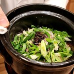 馬車道 大かわ - 鴨と九条ネギのごはん