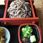 めんくいや　群 - かつ丼定食のそば（ざるそばを選択）