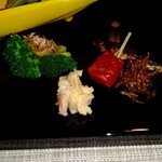 湖北ノ空、二人ノ宿 きひろ - 赤蒟蒻と鮒ずし
