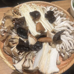 モンゴル薬膳鍋 - キノコ盛り