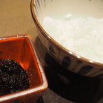 割烹さいお - 京丹波コシヒカリに生海苔佃煮