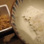 割烹さいお - 京丹波コシヒカリになめ茸