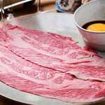 Grilled shabu with Sukiyaki