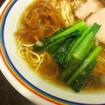 ラーメン暁 - ラーメン　麺顔アップ