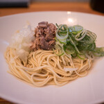 らーめん芝浜 - 生揚げ醤油と低下水麺のまぜそば