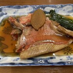 Maguro Fugu Mankai - 金目鯛煮付