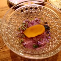 東京肉しゃぶ家 - 但馬玄ヒレ  冷しゃぶ 煎り酒(ヒレ2枚とイチボ)