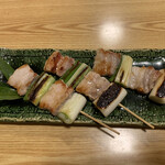 衣紋坂 - 豚バラネギ焼き