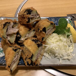 衣紋坂 - 茄子の豚肉挟み揚げ
