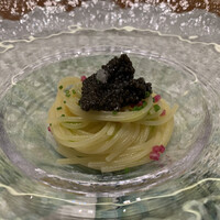 リストランテ 濱崎  - 冷製のキャビアのパスタ