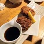 酒菜と炭 てりや - 牛肉100％メンチカツ チーズ入り