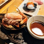 酒菜と炭 てりや - 香箱ガニの丸ごと甲羅詰め