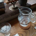 遊の丘 - 提供される水とおしぼり(R3.3.20撮影)