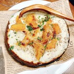 イタもん家 やってるよ - かぼちゃとゴルゴンゾーラチーズのオーブン焼き　649円