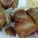 ビッグビーフ - 豚リブロースは、表面カリカリ、中が肉汁ジューシーで超絶旨し！！