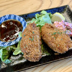 Tachinomi Hodenasu - 宮城牡蠣フライ♪ しば漬けの タルタルソース 付き