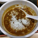 麺屋 睡蓮 - 味玉カレーつけめん　追いごはん