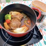 Glampingfukuoka budounoki - 牛肉の赤ワイン煮込み(選べるキャンプ飯)