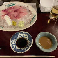 うかい鳥山 - 鯉の洗い、佐久市産だ、そうです