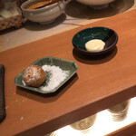 串揚げ 名倉 - デザートにスィートポテト、カハラの森さんの米塩で