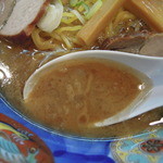 天鳳 - 【再訪】めんばりのスープは油Max