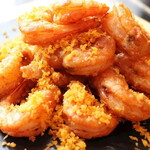 Stir-fried shrimp with breadcrumbs that you can eat even the shell