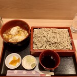 Sobadokoro Minochian - ミニそばミニたぬき丼セット蕎麦増量1,155円